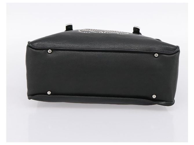 Borsa a mano LOEWE in pelle verde argento Auth yk20838V - vista 5