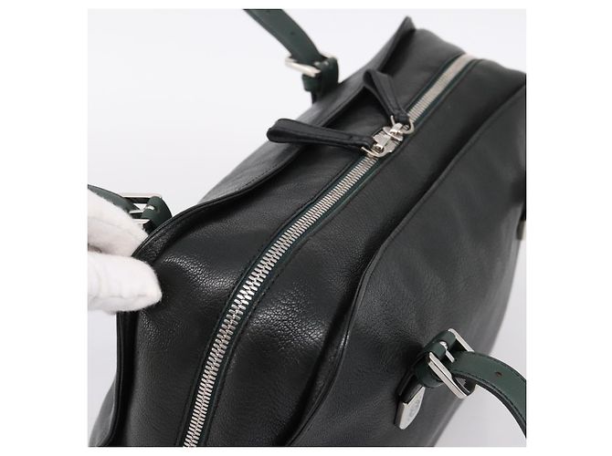 Borsa a mano LOEWE in pelle verde argento Auth yk20838V - vista 6