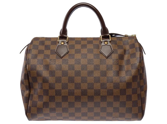 Borsa LOUIS VUITTON Speedy in Tela Marrone - 103850 - vista 2