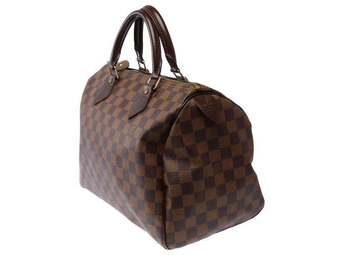 Borsa LOUIS VUITTON Speedy in Tela Marrone - 103850 - vista 5