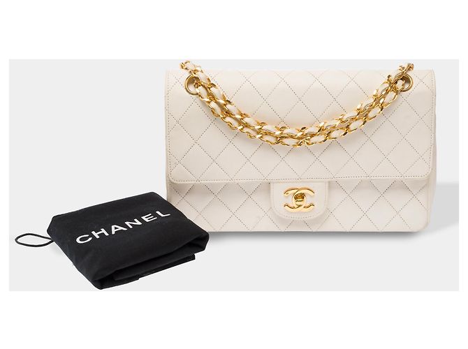 Borsa CHANEL Timeless/Classique in Pelle Bianca - 103860 Bianco - vista 2