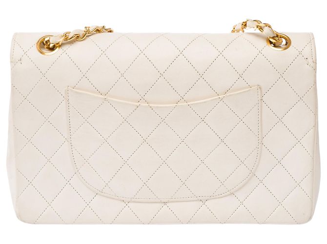 Borsa CHANEL Timeless/Classique in Pelle Bianca - 103860 Bianco - vista 4