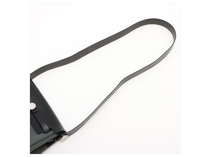 Hermès Herbag Mini Vache Hunter Leather Crossbody Green Verde - vista 5