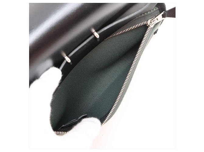 Hermès Herbag Mini Vache Hunter Leather Crossbody Green Verde - vista 7
