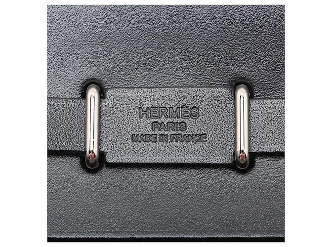 Hermès Herbag Mini Vache Hunter Leather Crossbody Green Verde - vista 8