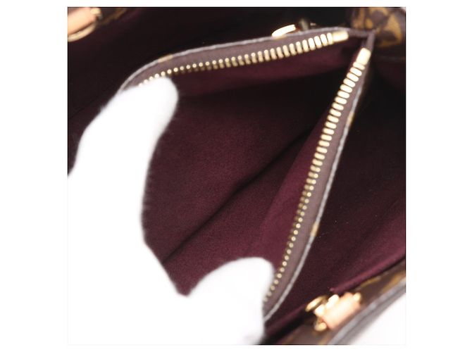 Louis Vuitton Bolso de mano Montaigne BB Canvas Top-handle Monogram Castaño - vista 10