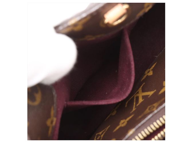 Louis Vuitton Bolso de mano Montaigne BB Canvas Top-handle Monogram Castaño - vista 11