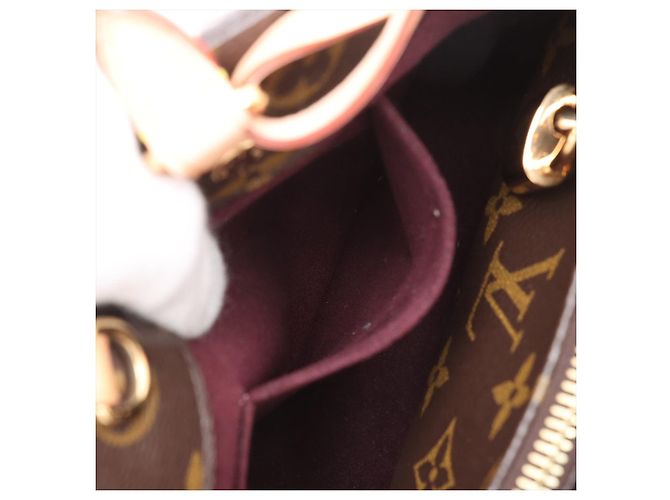 Louis Vuitton Bolso de mano Montaigne BB Canvas Top-handle Monogram Castaño - vista 12