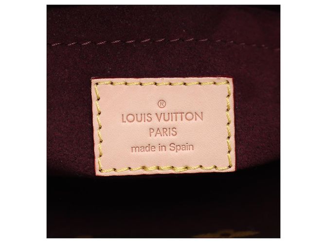 Louis Vuitton Bolso de mano Montaigne BB Canvas Top-handle Monogram Castaño - vista 13