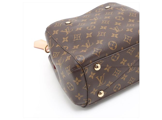 Louis Vuitton Bolso de mano Montaigne BB Canvas Top-handle Monogram Castaño - vista 4