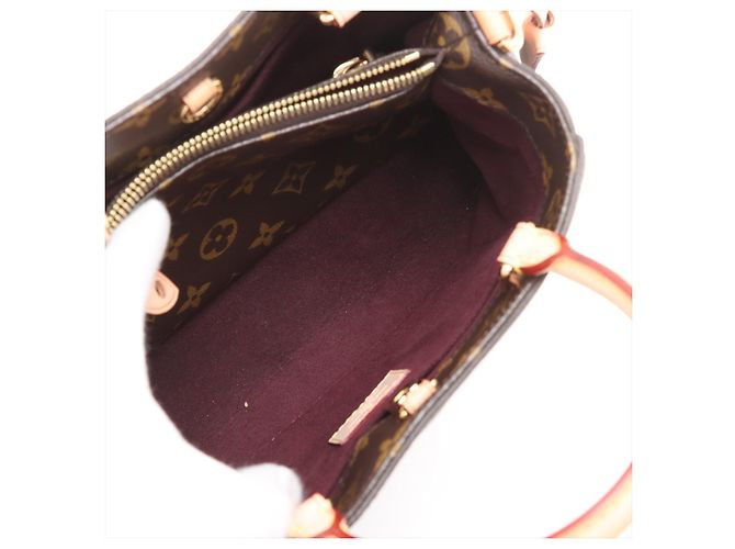 Louis Vuitton Bolso de mano Montaigne BB Canvas Top-handle Monogram Castaño - vista 8