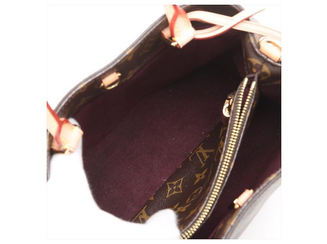 Louis Vuitton Bolso de mano Montaigne BB Canvas Top-handle Monogram Castaño - vista 9