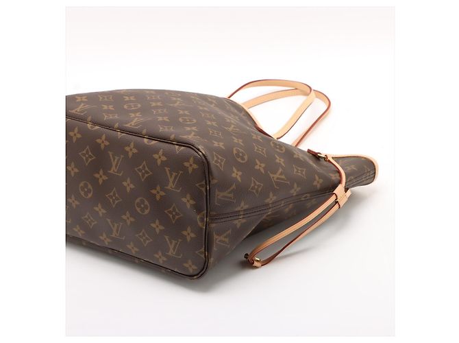 Louis Vuitton Borsa a spalla Shopper Neverfull MM Canvas Neo Monogram Marrone - vista 3