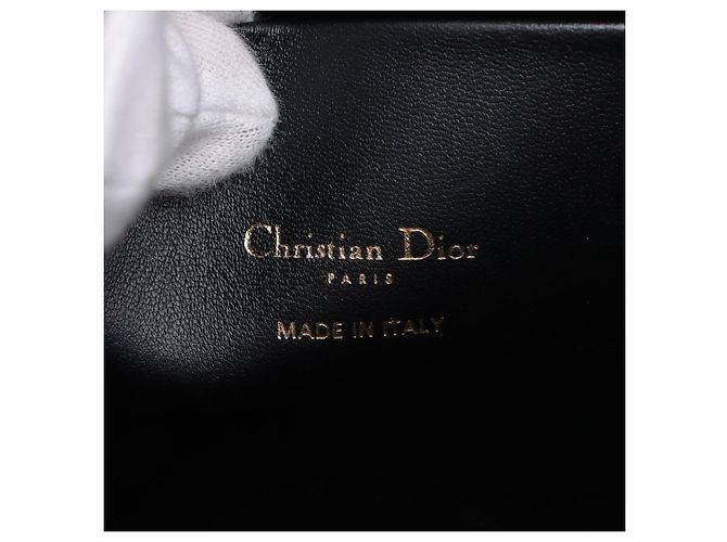 Dior Borsa 2-Way Toujours Large in pelle di vitello Lucky Star Macrocannage Nera Nero - vista 10