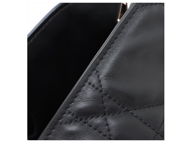Dior Borsa 2-Way Toujours Large in pelle di vitello Lucky Star Macrocannage Nera Nero - vista 11