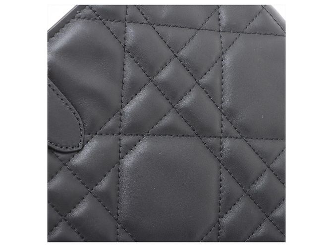 Dior Borsa 2-Way Toujours Large in pelle di vitello Lucky Star Macrocannage Nera Nero - vista 13