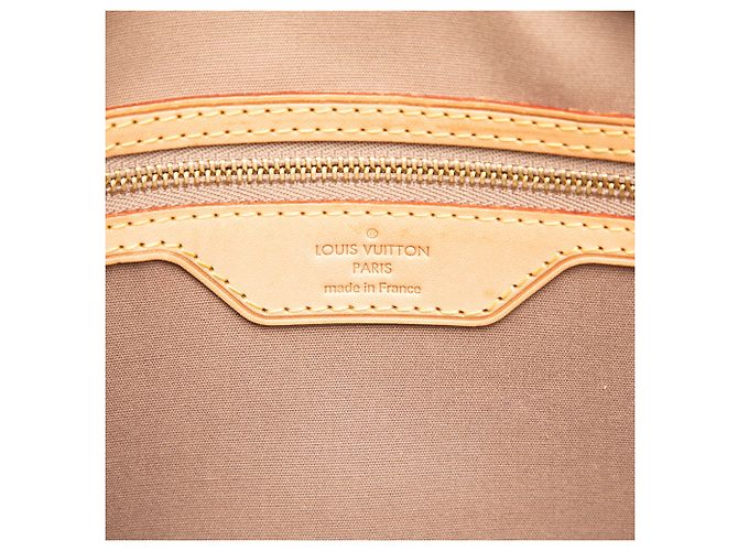 Borsa Satchel Louis Vuitton Monogram Vernis Brea GM Beige - vista 5
