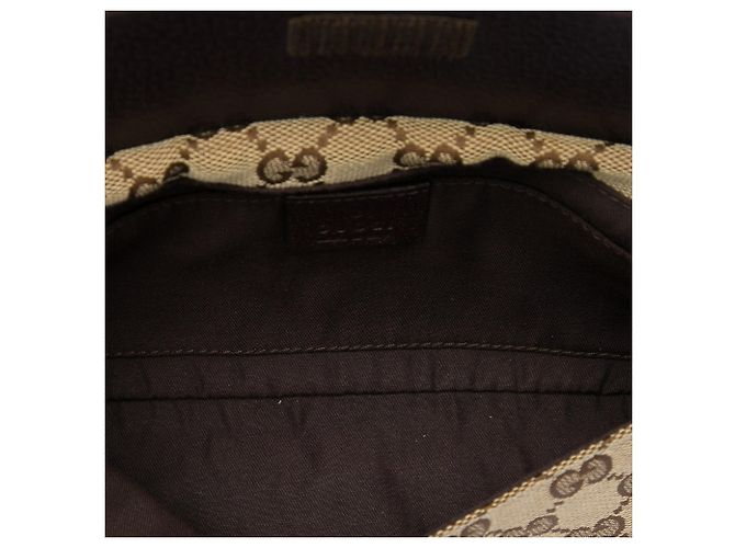 Borsa a tracolla Gucci GG Canvas Web beige - vista 4