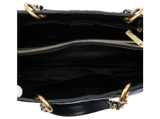 Borsa Grand Shopping Tote Chanel in Caviar nera Nero - vista 4