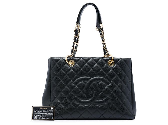 Borsa Grand Shopping Tote Chanel in Caviar nera Nero - vista 6