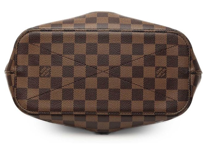 Borsa Louis Vuitton Damier Ebene Siena PM Marrone - vista 3