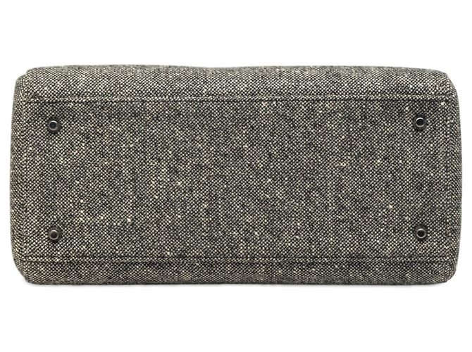 Borsa Lady Dior Medium in tweed grigio - vista 3