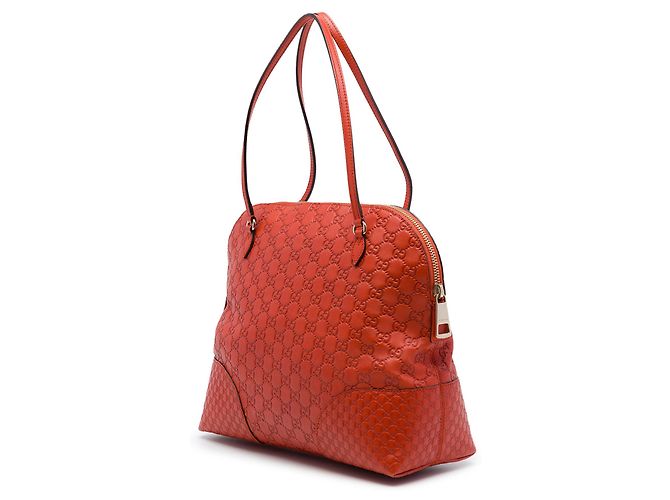 Borsa Gucci Bree Dome Medium Guccissima Arancione - vista 2