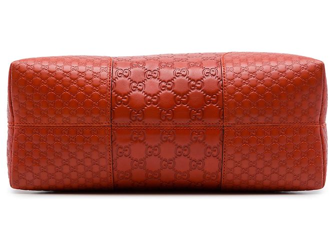 Borsa Gucci Bree Dome Medium Guccissima Arancione - vista 3