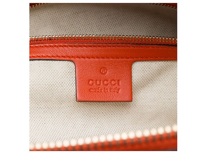 Borsa Gucci Bree Dome Medium Guccissima Arancione - vista 5