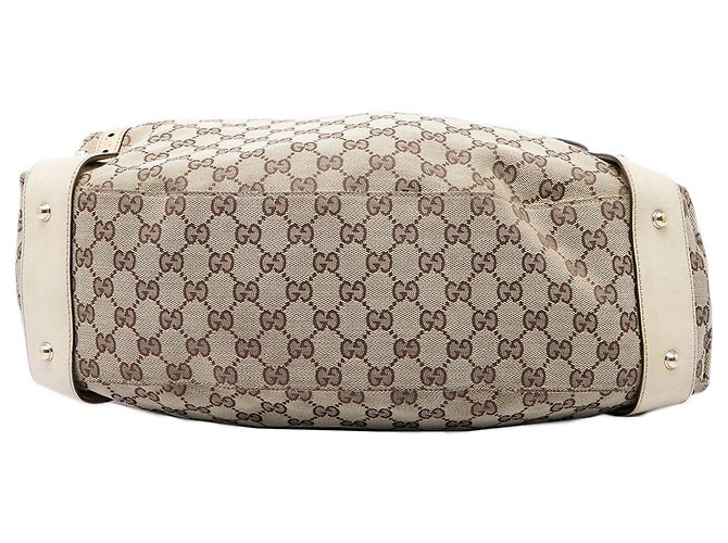 Borsa a tracolla Gucci GG Canvas Horsebit Pelham Beige - vista 3