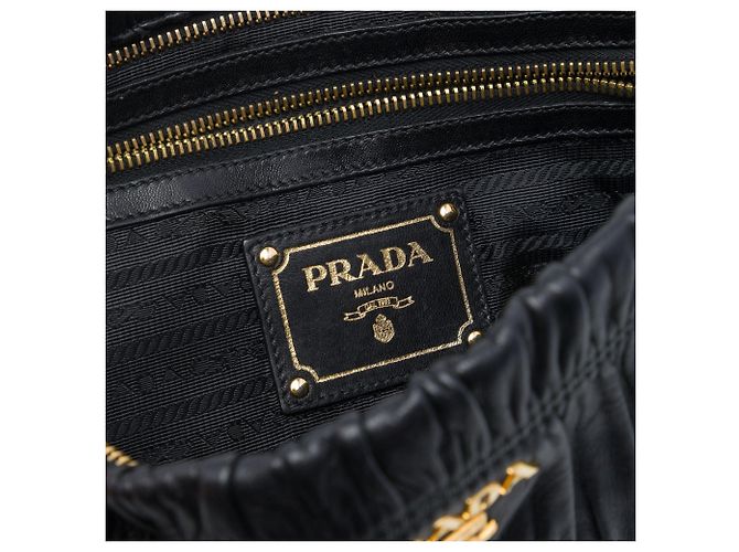 Clutch Prada Nappa Gaufre nera Nero - vista 5