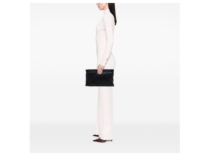 Clutch Prada Nappa Gaufre nera Nero - vista 6