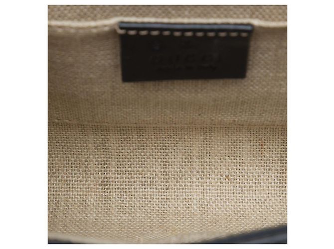Borsa a tracolla Gucci Mini Microguccissima Emily Nera Nero - vista 4