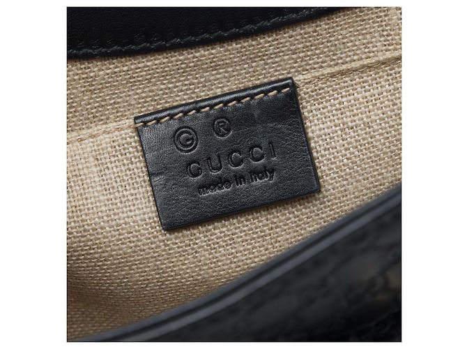 Borsa a tracolla Gucci Mini Microguccissima Emily Nera Nero - vista 5