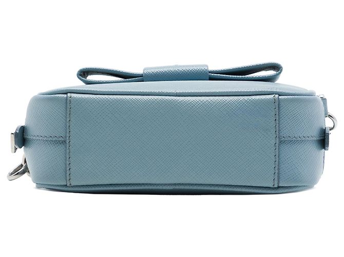 Borsa Camera Prada Saffiano Fiocco Blue - vista 3