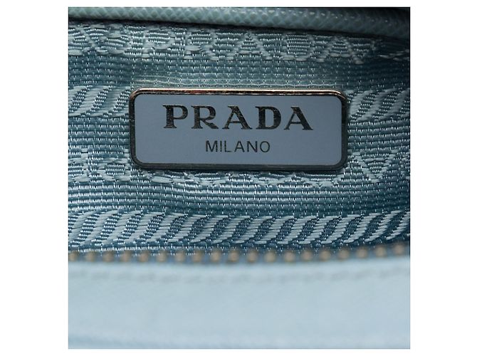 Borsa Camera Prada Saffiano Fiocco Blue - vista 5
