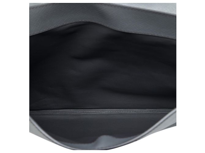 Borsa Clutch Porta Documenti Prada Saffiano Grigia Grigio - vista 4