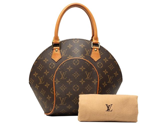 Borsa Louis Vuitton Monogram Ellipse PM Marrone - vista 8