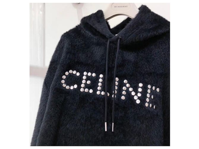 Céline Strickpullover aus Wolle Schwarz - Ansicht 3