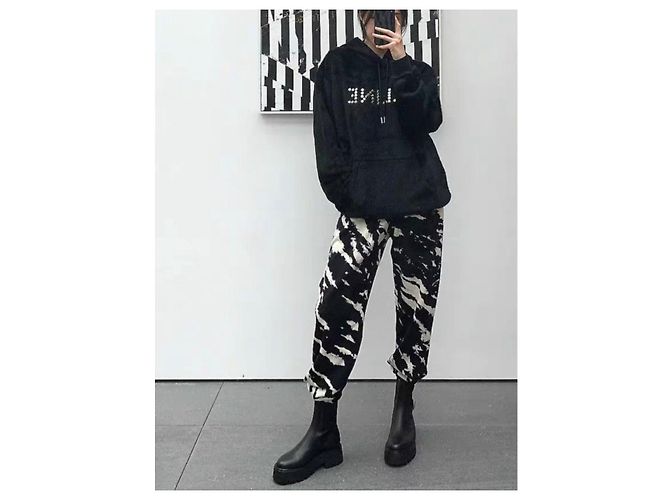 Céline Strickpullover aus Wolle Schwarz - Ansicht 6