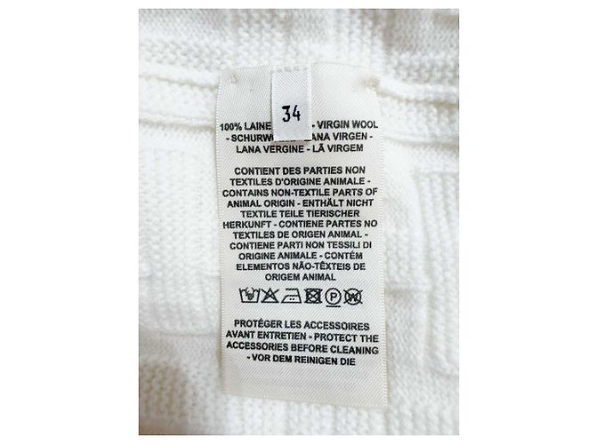 Hermès Twillaine Knitwear Bianco - vista 3