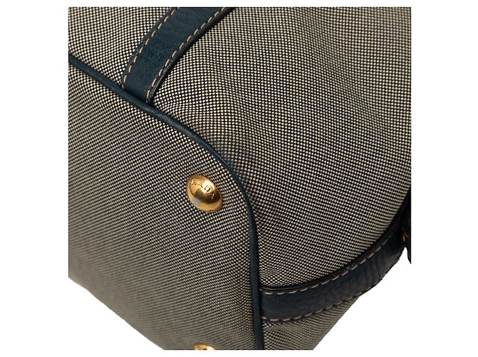 Brown Prada Canvas Canapa Logo Shoulder Bag - view 4