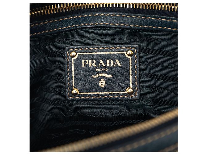 Brown Prada Canvas Canapa Logo Shoulder Bag - view 6