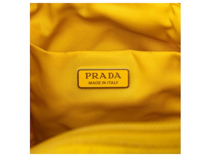 Borsa Prada Tessuto Gaufre gialla Giallo - vista 5