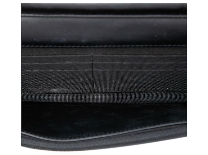 Borsa a tracolla Chanel CC Quilted Patent Wallet On Chain Nera Nero - vista 4
