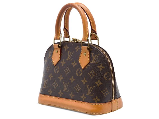 Borsa Satchel Louis Vuitton Monogram Alma BB Marrone - vista 2