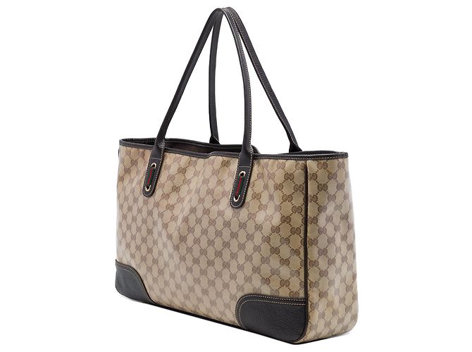 Borsa Tote Gucci GG Crystal Princy Beige - vista 2
