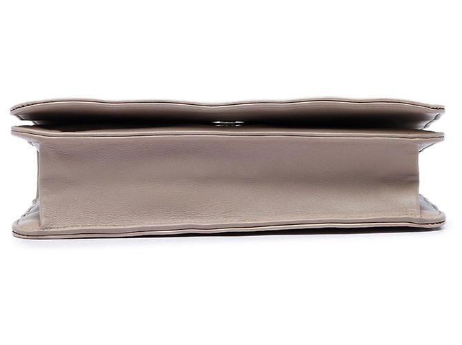Borsa a tracolla Chanel CC Patent Lipstick Ligne Flap Beige - vista 3