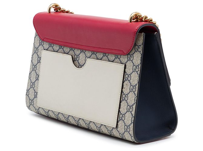 Padlock Borsa a tracolla Gucci Medium GG Supreme con lucchetto, rossa Rosso - vista 2