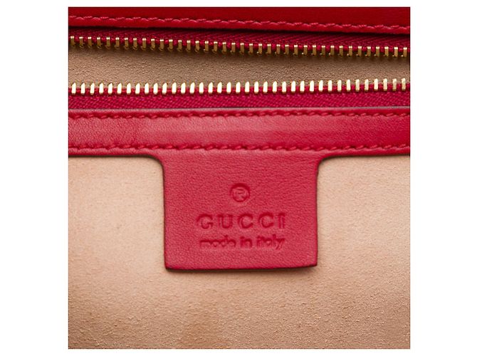 Padlock Borsa a tracolla Gucci Medium GG Supreme con lucchetto, rossa Rosso - vista 5